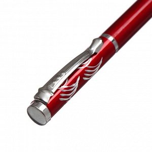 Calligrata Ручка подарочная, шариковая, в пластиковом футляре, поворотная, «Франсуаза», бордово-серебристая