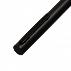 Ручка подарочная, шариковая "Статус" в кожзам футляре, поворотная, корпус черный, матовый
