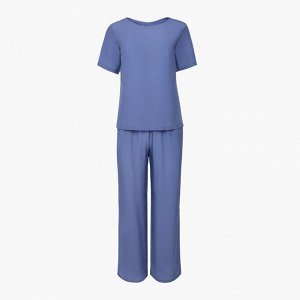 Комплект женский (футболка, брюки) MINAKU: Enjoy цвет синий