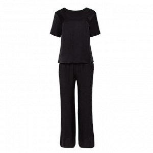 Комплект женский (футболка, брюки) MINAKU: Enjoy цвет черный