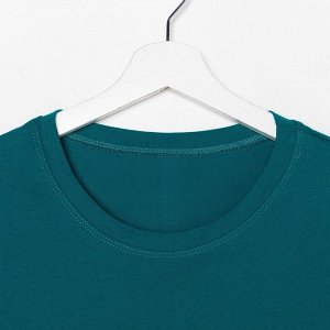 Комплект женский (футболка,шорты), цвет малахит