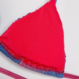 Купальник раздельный женский бикини MINAKU, розовый, синий