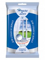 &quot;House Lux&quot; Влажные салфетки для стекол и зеркал 30шт. 480221