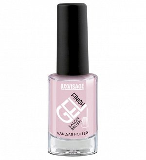 Luxvisage Лак для ногтей GEL FINISH стойкий глянцевый тон 1 Светлый розовый нюд 9г