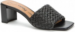 927056/07-01 черный иск.кожа женские туфли открытые (В-Л 2022)