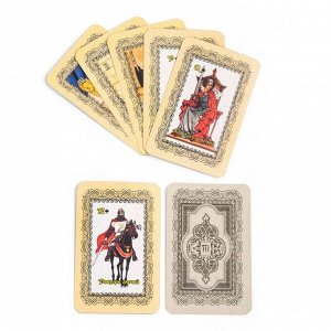 Гадальные карты "Таро", макси, 78 карт, с инструкцией, черные