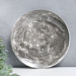 Тарелка декоративная керамика панно "Солнечная система. Луна" d=20,5 см
