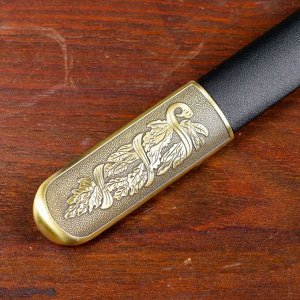 Сувенирная сабля, ножны черные с бронзой, клинок 77 см