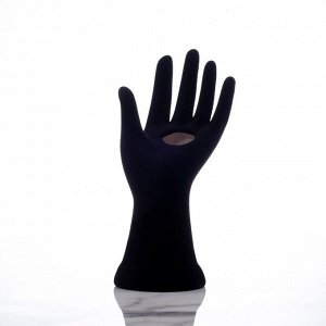 Подставка для украшений "Рука", чёрная, керамика, 23 см
