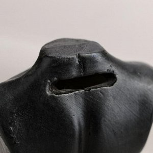 Копилка "Торс", чёрная, гипс, 15 см