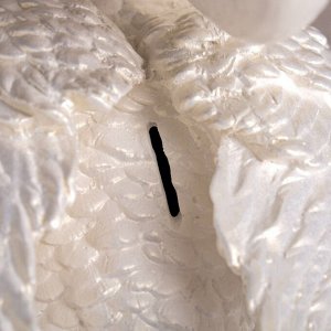 Копилка "Лебедь", белая, 23 см