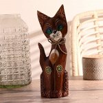 Сувенир дерево &quot;Кошка&quot; 30 см