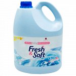 LION &quot;Essence Fresh &amp; Soft&quot; Кондиционер для белья 3600мл &quot;Blue Fresh&quot; (Morning Kiss) Таиланд