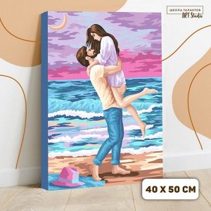 Картина по номерам на холсте с подрамником «Счастливая пара» 40х50 см