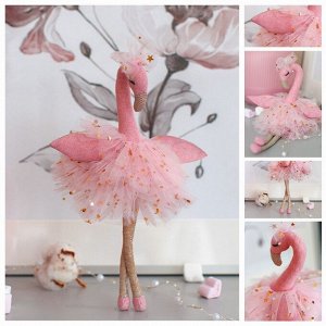 Мягкая игрушка «Фламинго Селеста», набор для шитья, 21 ? 0,5 ? 29,7 см