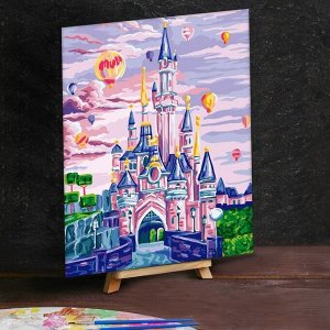 Картина по номерам на холсте 40x50 см «Замок с воздушными шарами»