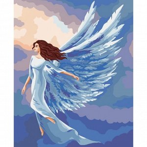 Картина по номерам на холсте с подрамником «Небесный ангел» 40х50 см