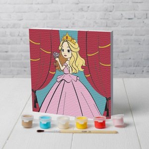 Картина по номерам «Милая принцесса» 15x15 см