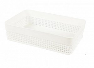 "OSLO"Milk" Корзина для хранения 2л 23х15,7х6см, цв.молочный