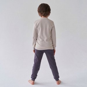 Пижама для мальчика, серый, т.серый