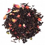 SIESTA®️ Чёрный листовой чай &quot;Клубника со Сливками&quot;, 100г