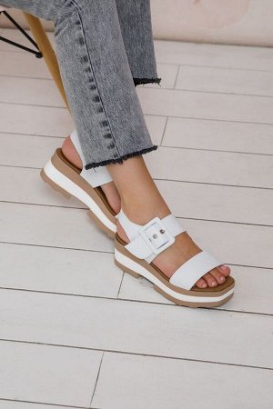 Босоножки Repo 55219 nappa/bianco