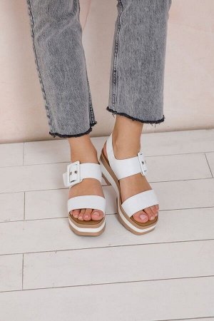 Босоножки Repo 55219 nappa/bianco