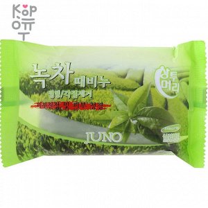 JUNO Sangtumeori Peeling Soap Green Tea - Косметическое мыло для лица и тела, пилинг (Зеленый чай) 150гр.