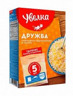 Увелка вар. пак. Крупа Смесь рис круглоз.шлиф.+пшено шлиф. &quot;Дружба&quot; 400г