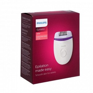 Эпилятор Philips BRE225/00, 20 пинцетов, 2 скорости, 220 В, бело-фиолетовый