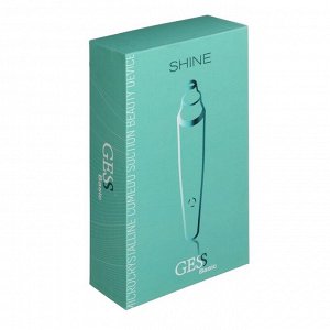 Прибор для вакуумной чистки лица и шлифовки GESS-630 Shine, 4 насадки, зелёный