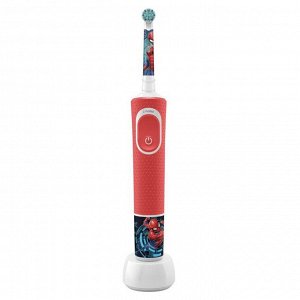 Электрическая зубная щётка Oral-B Kids Spiderman, 7600 об/мин, красная