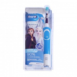 Электрическая зубная щетка Oral-B Frozen D100.413.2K, 3710, вращательная, 7600 об/мин, синяя