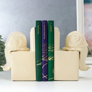 Держатели для книг керамика "Две улитки" набор 2 шт 16,8х8х12,5 см