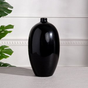 Набор ваз керамических "Агия", цвет черный, 24/33/41 см