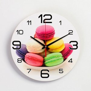 Часы настенные, серия: Кухня, "Макаруны", 24 см