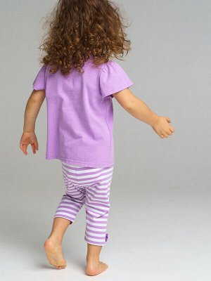 Комплект детский трикотажный для девочек: фуфайка (футболка), брюки (легинсы)