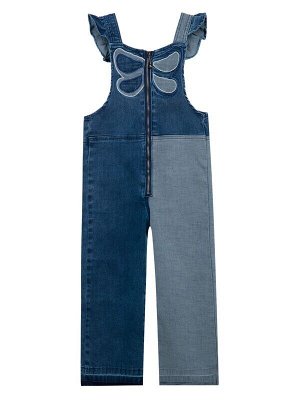 Комбинезон текстильный джинсовый для девочек
