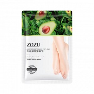 ZOZU Маска-носочки для ног с авокадо и никотинамидом