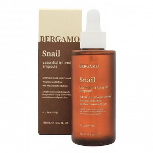 Интенсивная ампула с экстрактом улитки 	Bergamo  Snail Essential Intensive Ampoule