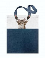 Сумка текстильная &quot;Котик парашютист&quot; 34х44 ИЛ-П рис.18