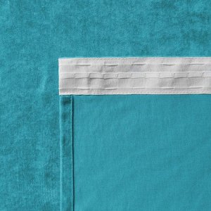 Комплект штор «Тина», размер 2х145х270 см, цвет бирюзовый