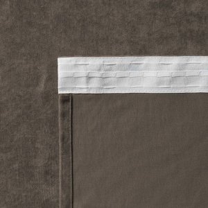 Комплект штор «Тина», размер 2х145х270 см, цвет коричневый