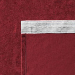 Комплект штор «Тина», размер 2х145х270 см, цвет красный