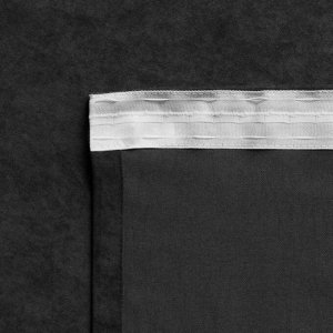 Комплект штор «Тина», размер 2х145х270 см, цвет черный