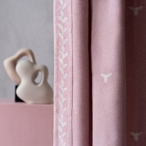 Комплект штор «Фито», размер 2х150х270 см, цвет розовый