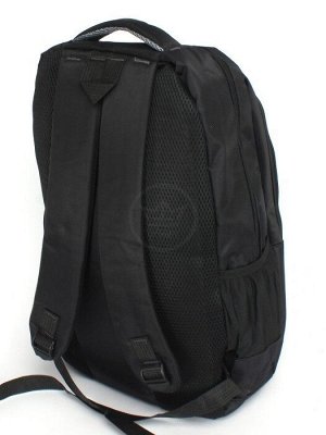 Рюкзак SAL-N 002,  молодежный,  3отд,  1внутр+3внеш.карм,  черный/серый 246195