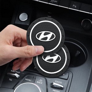 Силиконовые подстаканники в авто с логотипом Hyundai