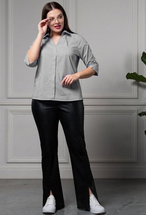 Рубашка Amelia Lux 0101 серый полоска