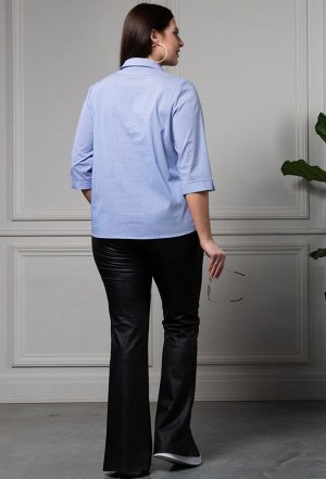 Рубашка Amelia Lux 0101 голубой полоска